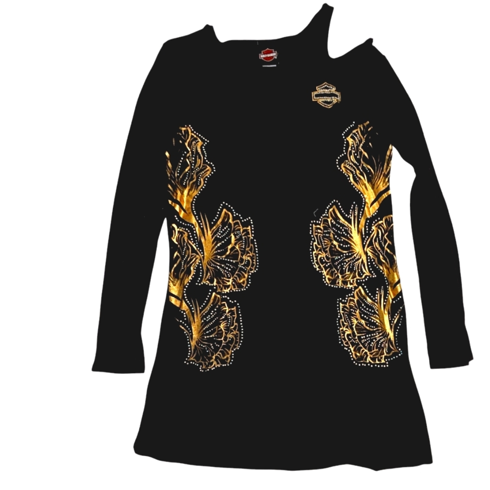 Harley Davidson Women's Cocktail Dress. Size L. Rayon And Spandex.
